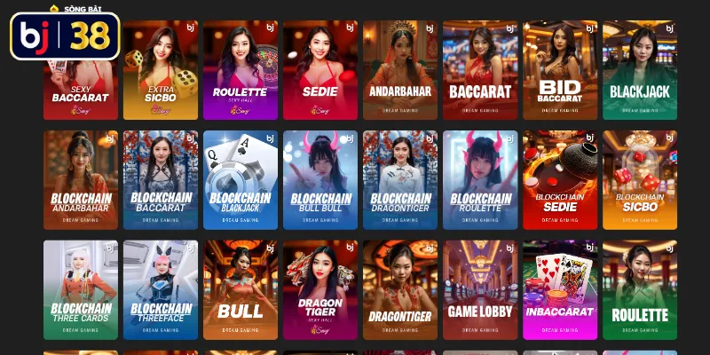 Casino BJ38 - Sảnh game trực tuyến đa dạng cho hội viên