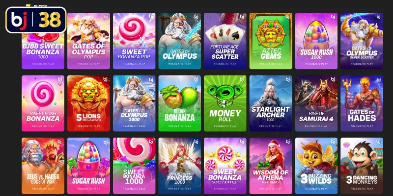Nổ hũ BJ38 - Kho game jackpot hấp dẫn, đồ họa sống động